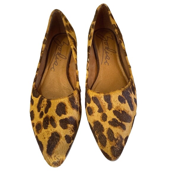 Zodiac Women’s Leopard Print Calf Hair Flats Pointed Toe Slip-On Shoes 9.5M - Picture 9 of 9